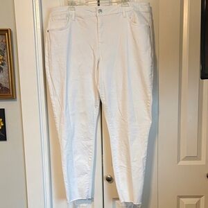Women’s White Ankle Skinny Jeans - Clean Casual Style